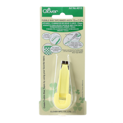 Clover Fusible Bias Tape Maker 1/2 Inch 4013